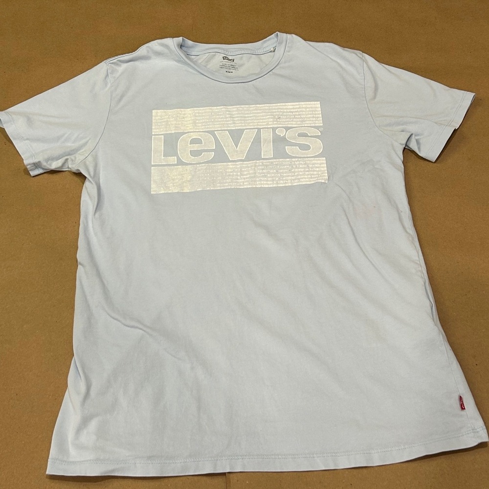 Levi's Light Blue Graphic T-Shirt Mens Size M